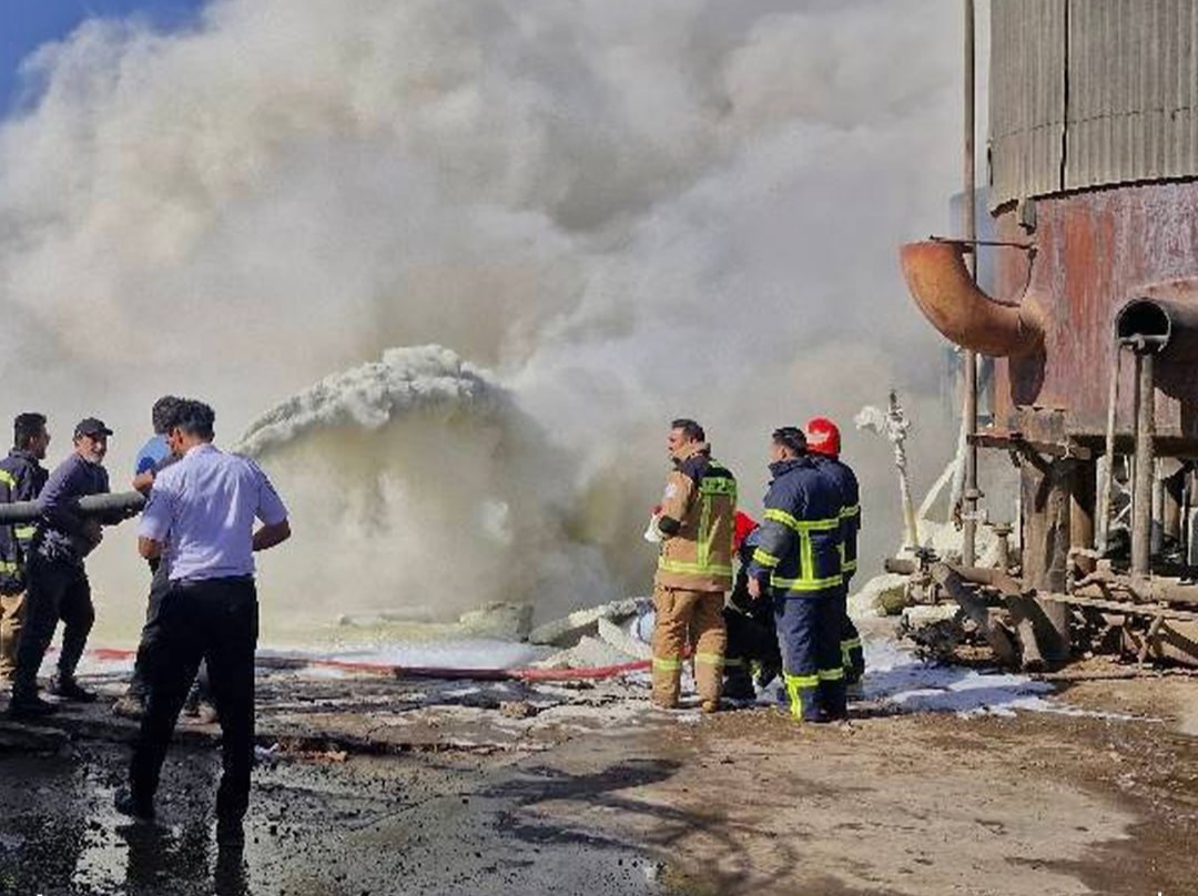 آتشسوزی در شرکت پالایش نفت ایوانکی آتشسوزی در شرکت پالایش نفت ایوانکی