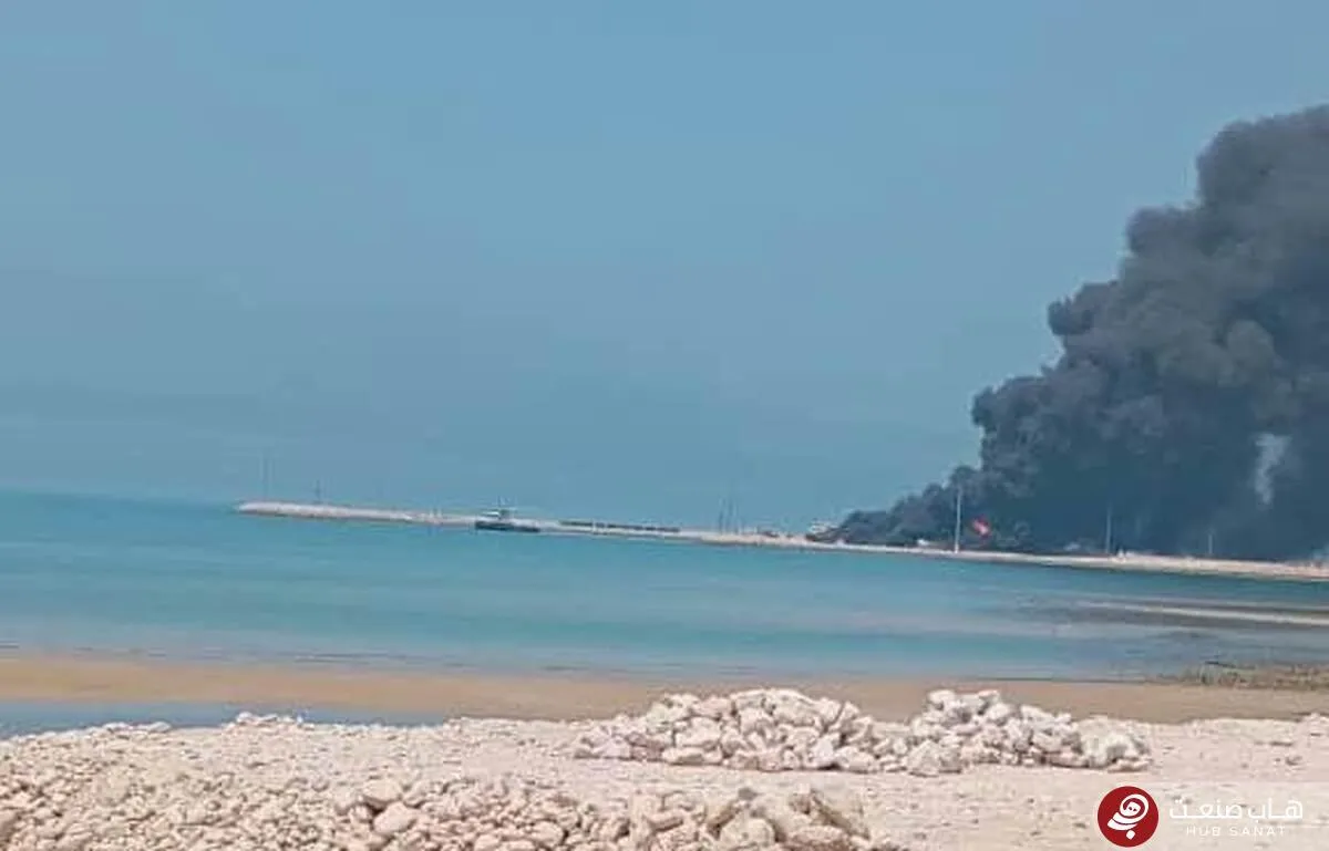 محبوس شدن برخی افراد در حادثه آتش‌سوزی اسکله دیر تکذیب شد