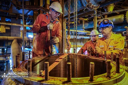 تداوم تولید گاز در پارس جنوبی با تلاش کارکنان صنعت نفت