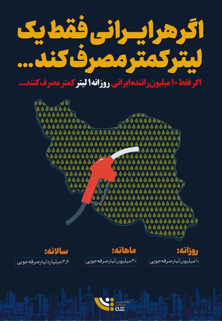 اگر فقط ١ لیتر بنزین کمتر مصرف کنیم چه می‌شود؟